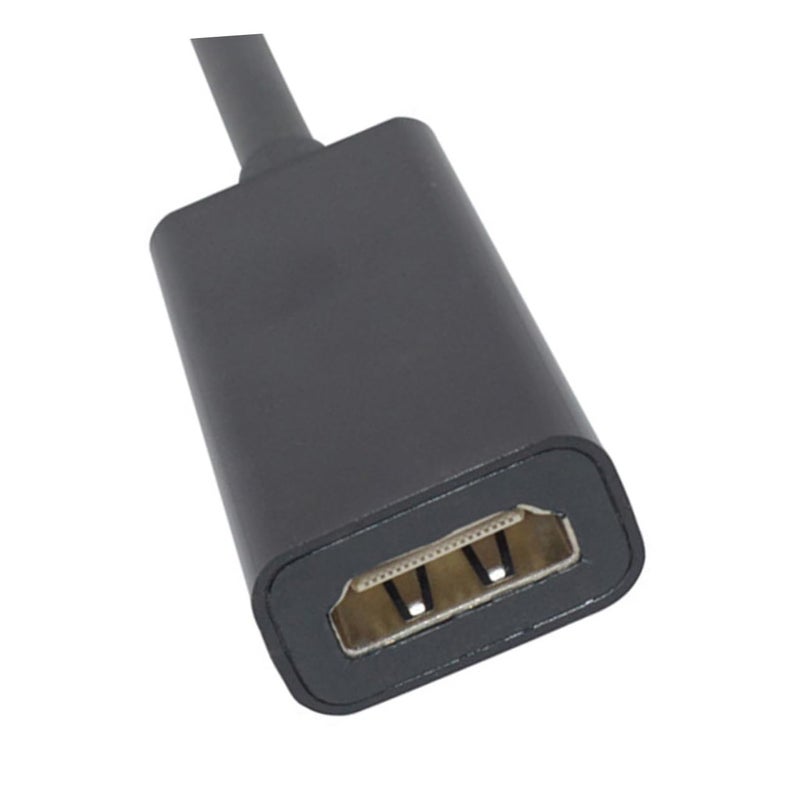 Housoutil 25cm Mini DisplayPort to DisplayPort Cable Black for Monitor Laptop Air Printer - Image 2